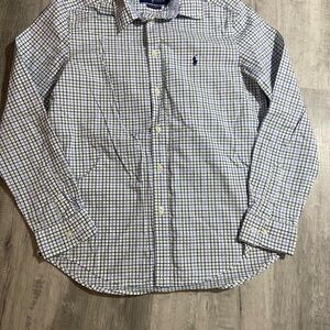 Ralph Lauren boys Blue Checkered button down